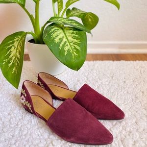 Franco Sarto Purple Floral Flats